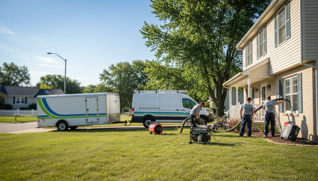 Flooded Basement Restoration And Cleanup With Repair in Blaine, OH near me